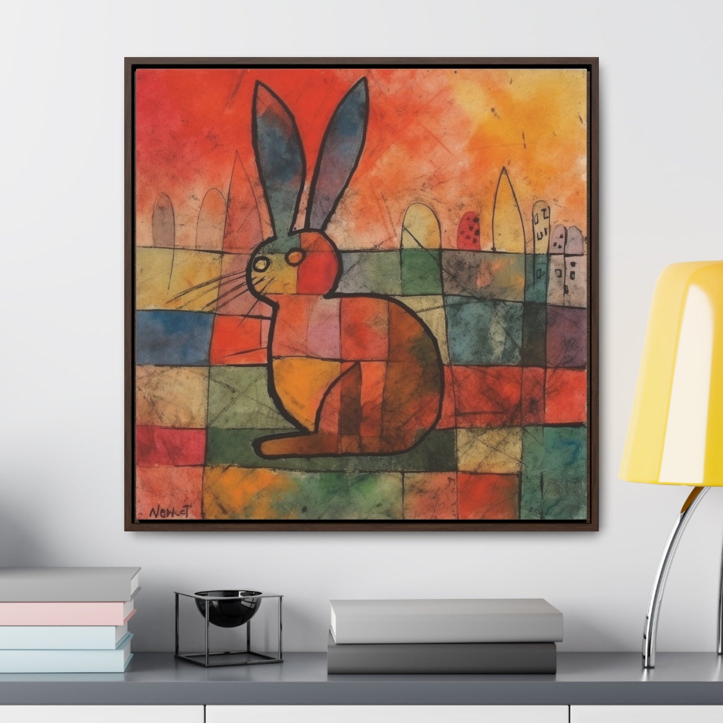 Rabbit 39, Gallery Canvas Wraps, Square Frame