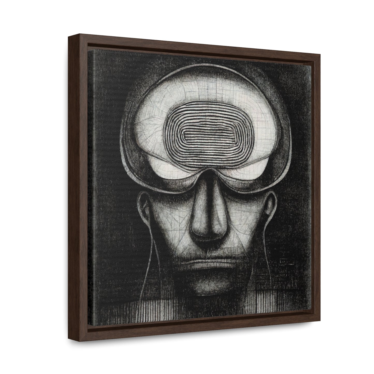 Brain 61, Valentinii, Gallery Canvas Wraps, Square Frame