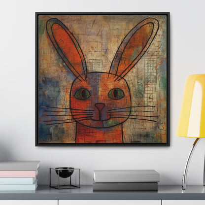 Rabbit 2, Gallery Canvas Wraps, Square Frame