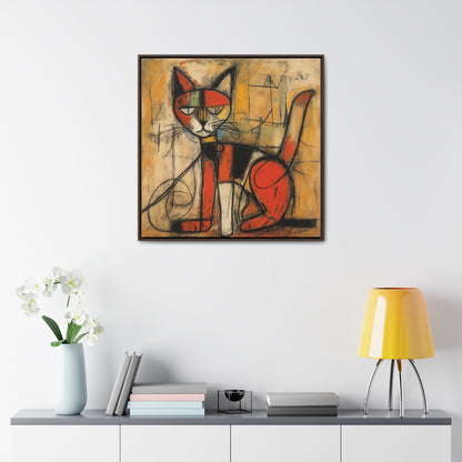 Cat 91, Gallery Canvas Wraps, Square Frame