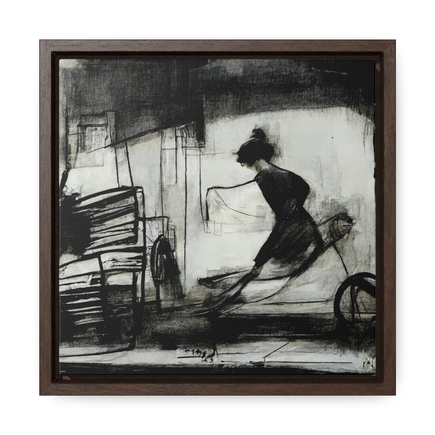 Domestic Memories 25, Valentinii, Gallery Canvas Wraps, Square Frame