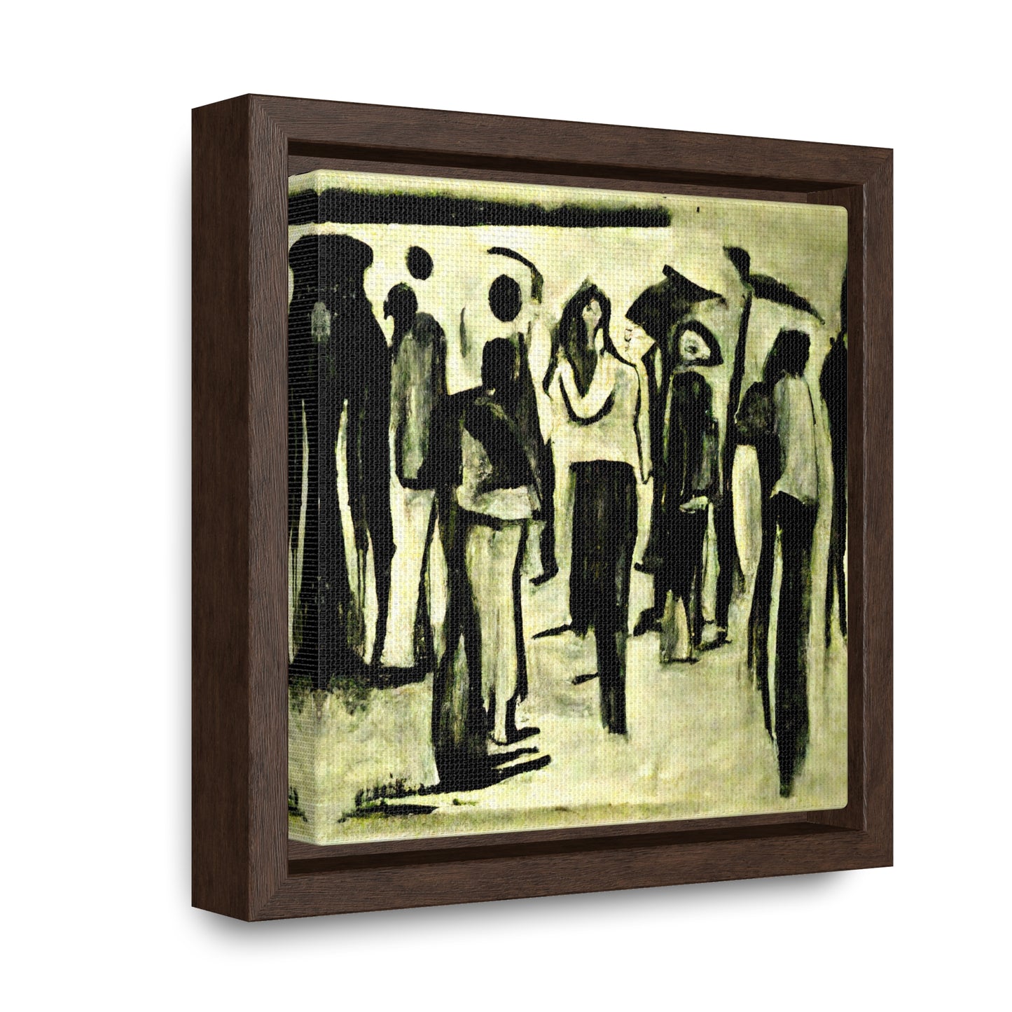 People and Birds 4, Valentinii, Gallery Canvas Wraps, Square Frame