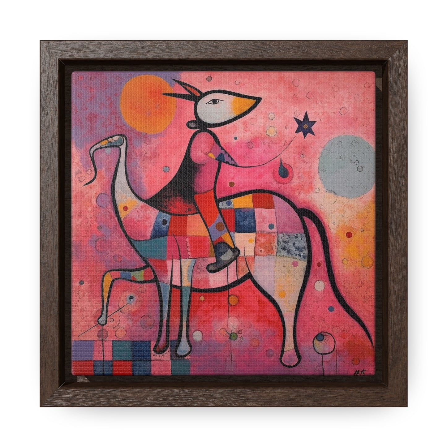 The Dreams of the Child 3, Gallery Canvas Wraps, Square Frame