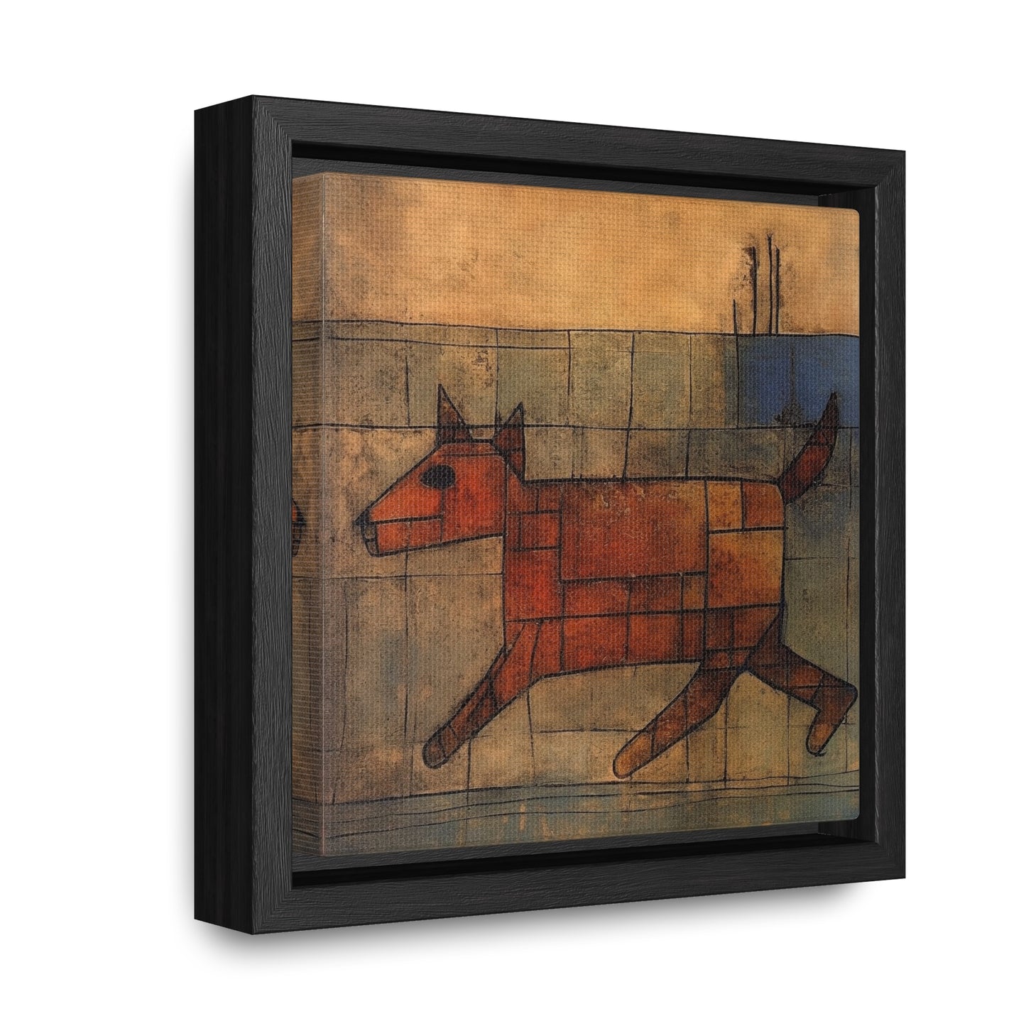 V Dog 9, Gallery Canvas Wraps, Square Frame