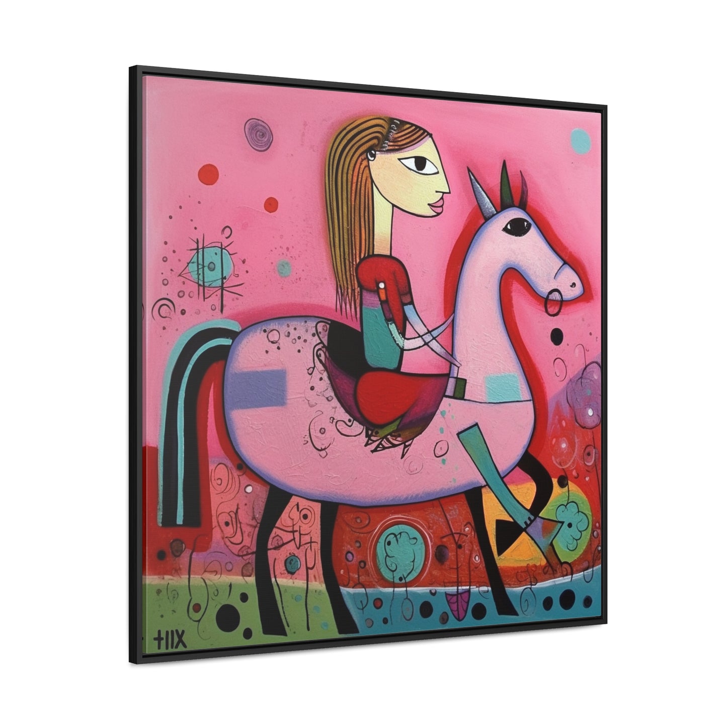 The Dreams of the Child 63, Gallery Canvas Wraps, Square Frame