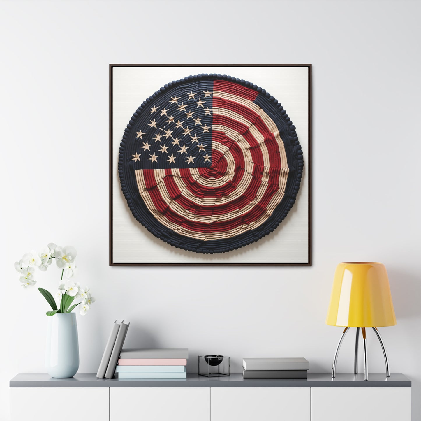 Flag 16, Gallery Canvas Wraps, Square Frame