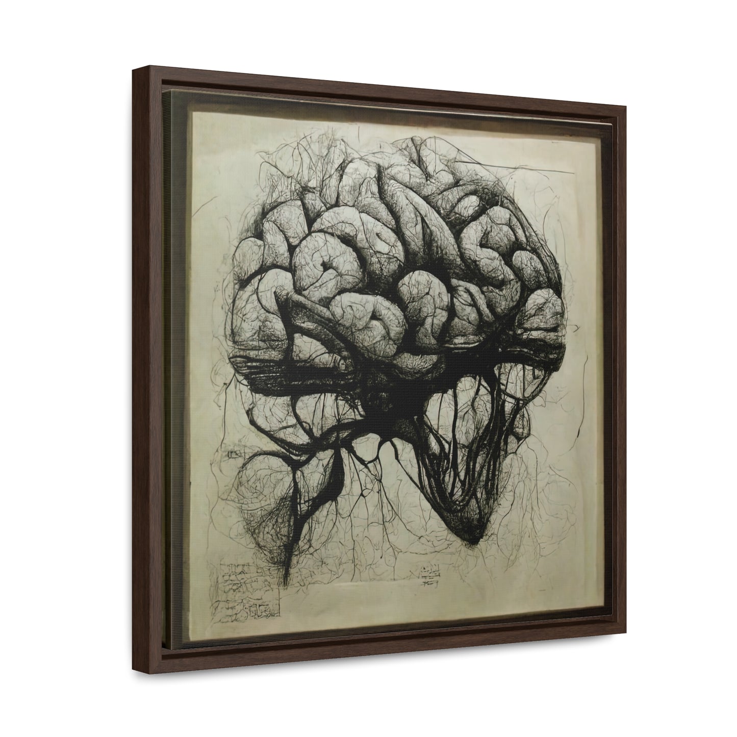 Brain 55, Valentinii, Gallery Canvas Wraps, Square Frame