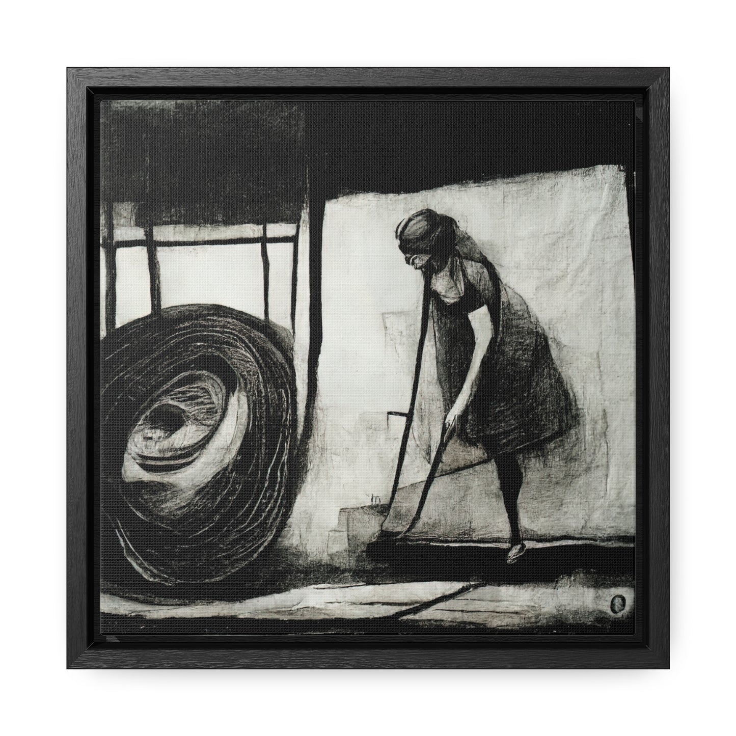 Domestic Memories 42, Valentinii, Gallery Canvas Wraps, Square Frame