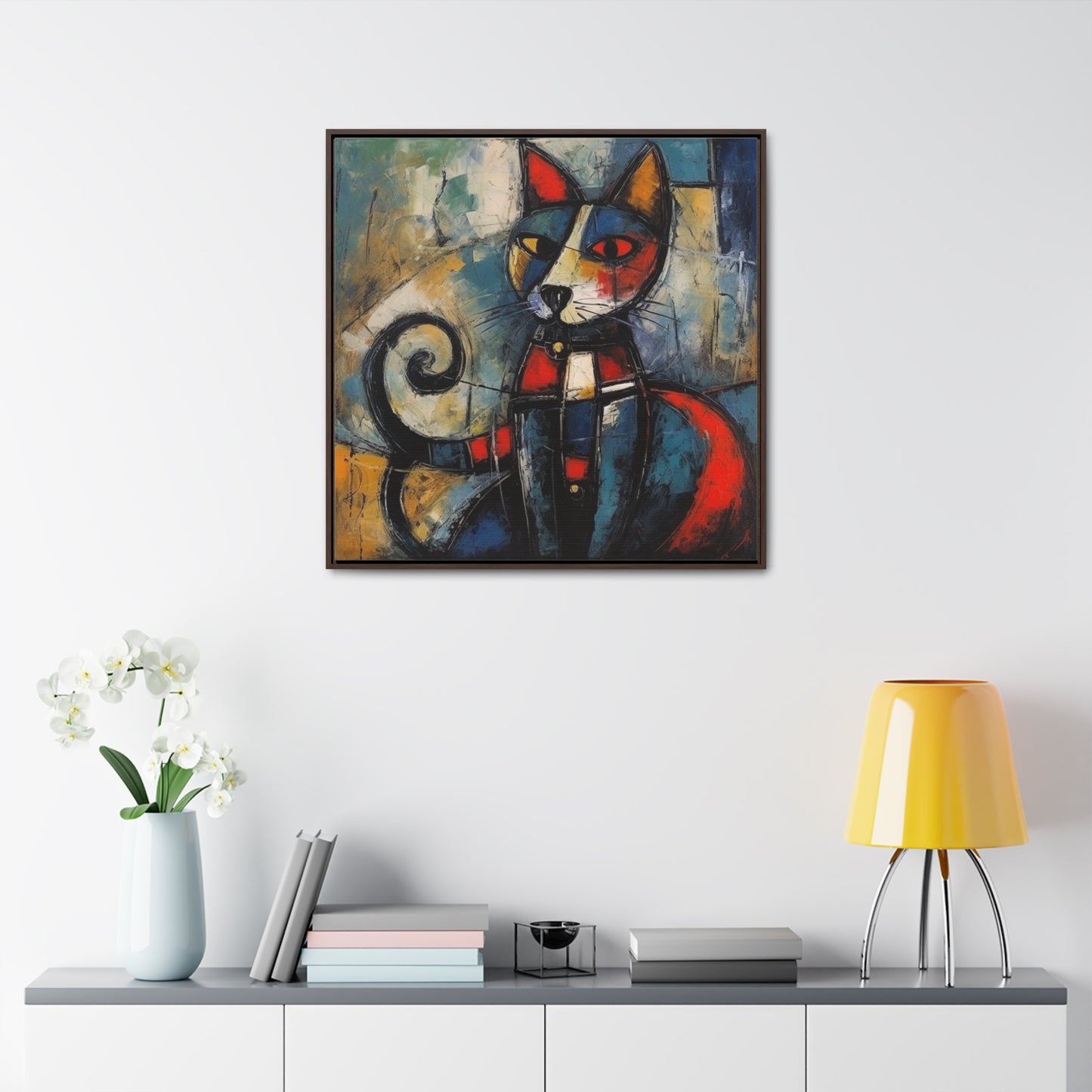 Cat 68, Gallery Canvas Wraps, Square Frame