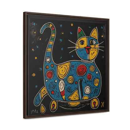 Cat 106, Gallery Canvas Wraps, Square Frame