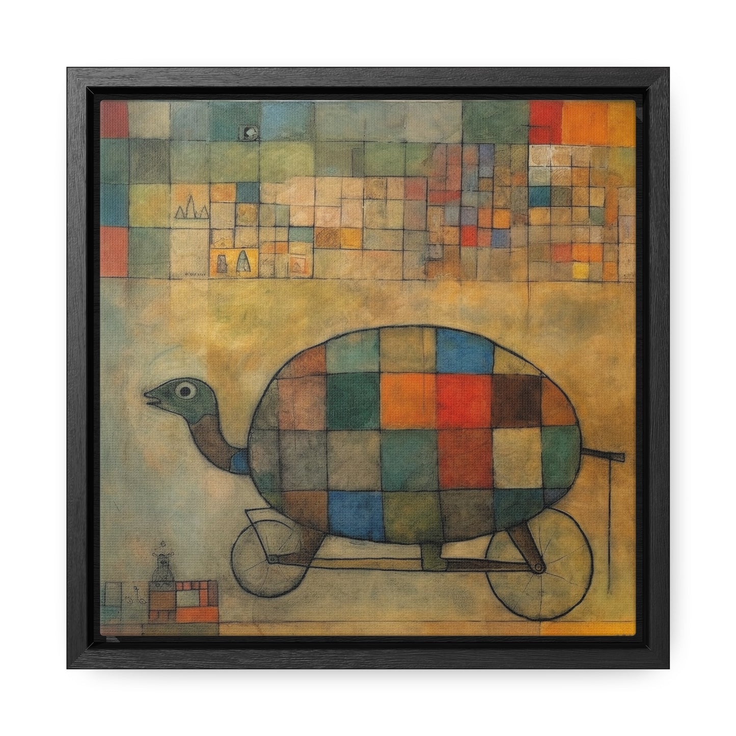 Turtle 12, Gallery Canvas Wraps, Square Frame