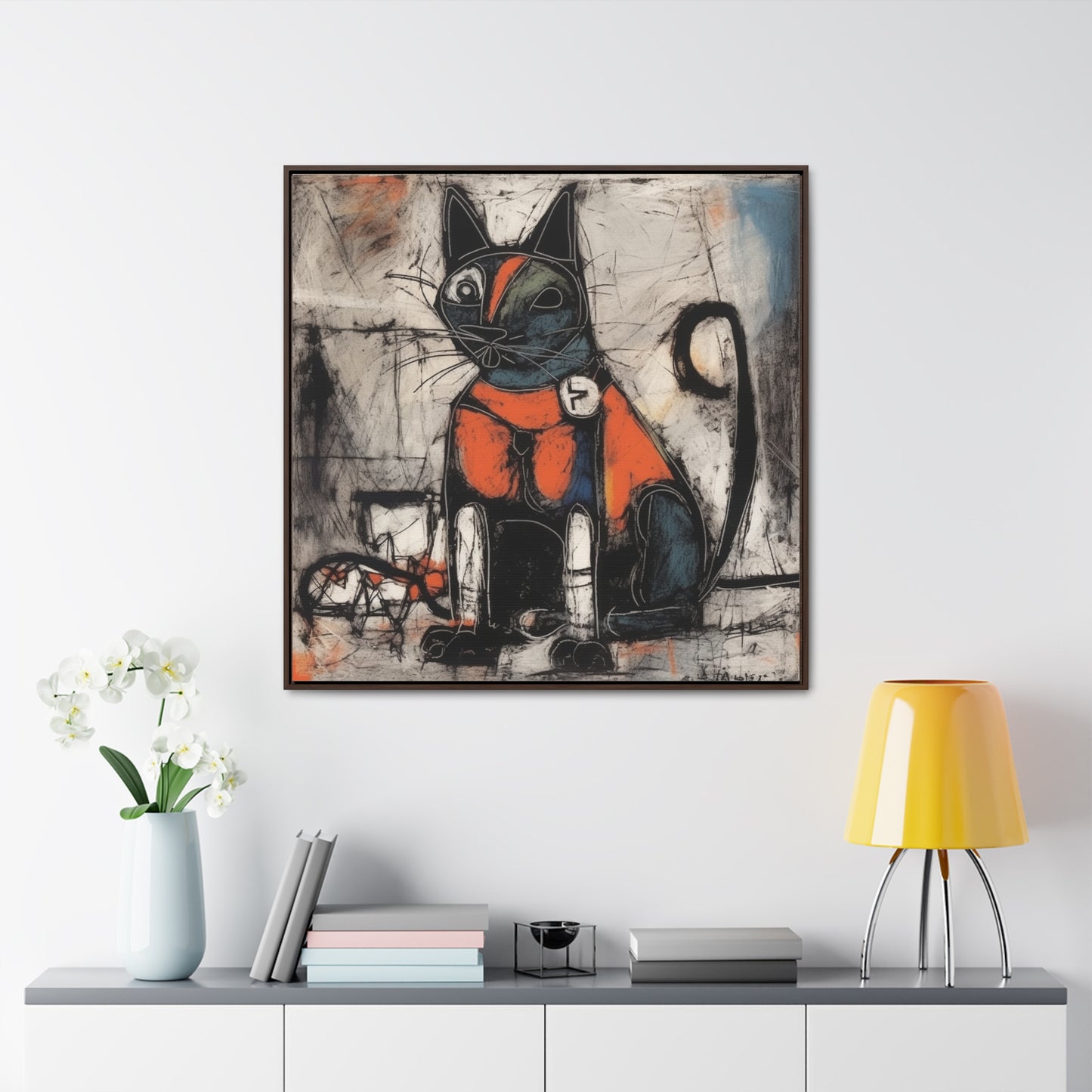 Cat 48, Gallery Canvas Wraps, Square Frame