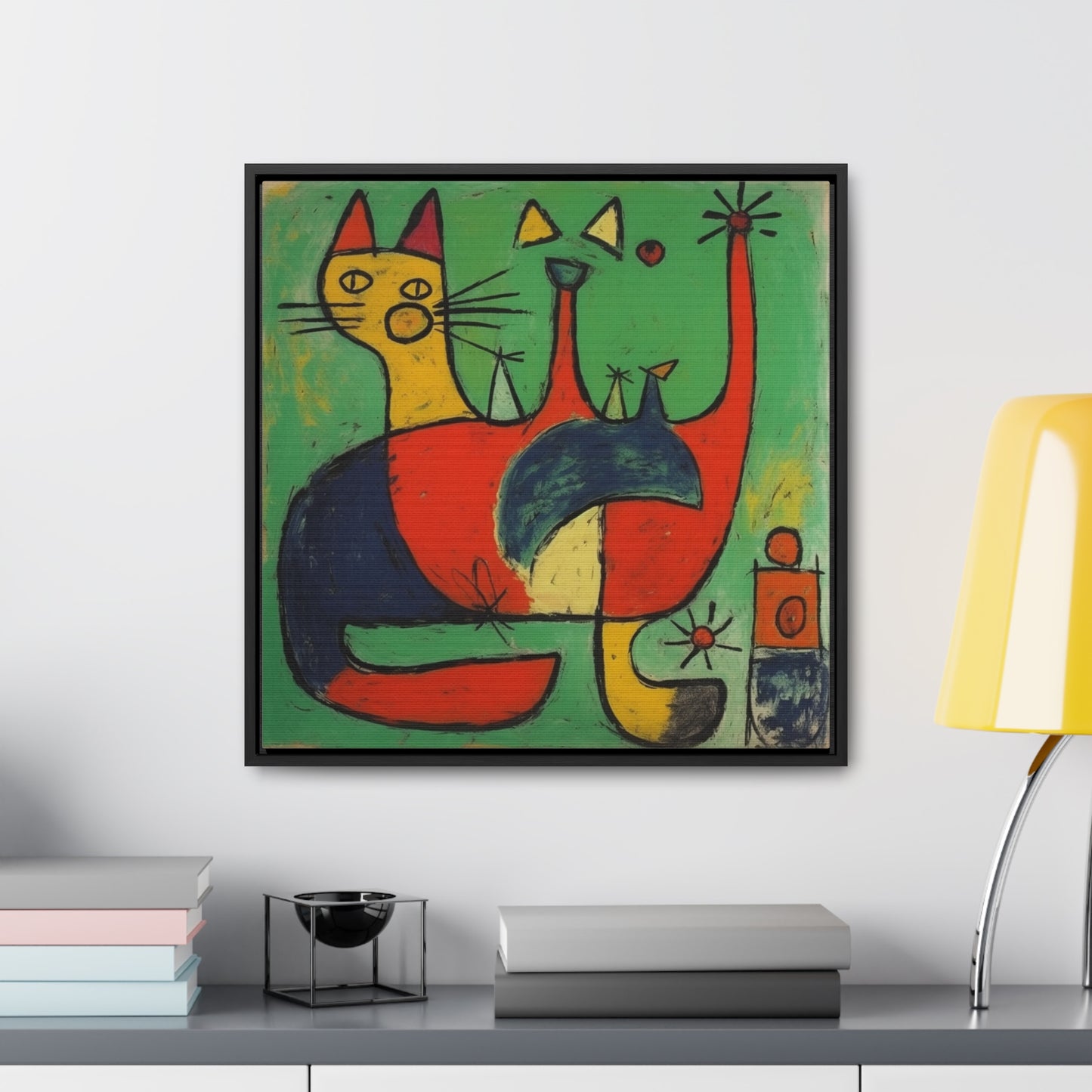 Cat 133, Gallery Canvas Wraps, Square Frame