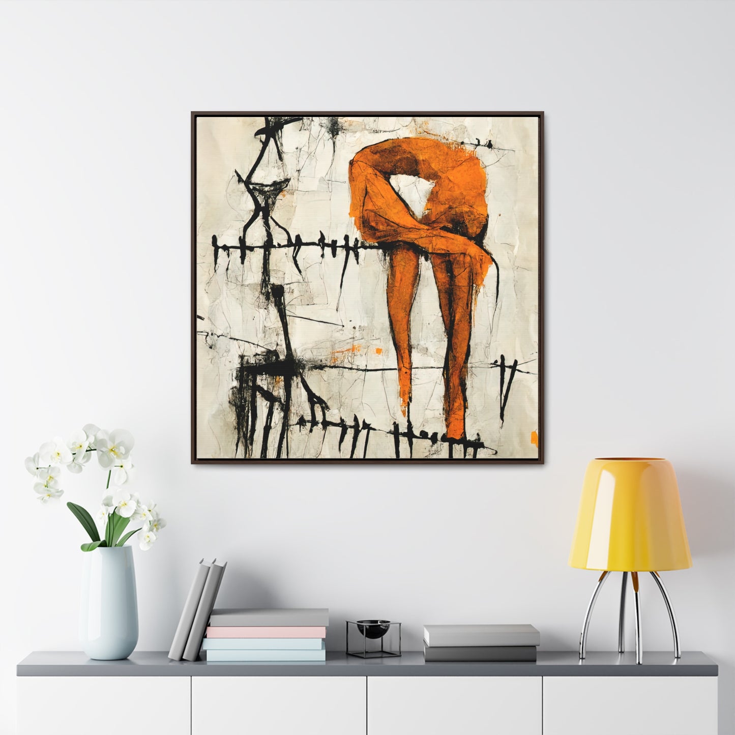 Feet and Drama, Valentinii, Gallery Canvas Wraps, Square Frame