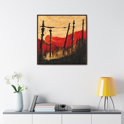 Land of the Sun 25, Valentinii, Gallery Canvas Wraps, Square Frame