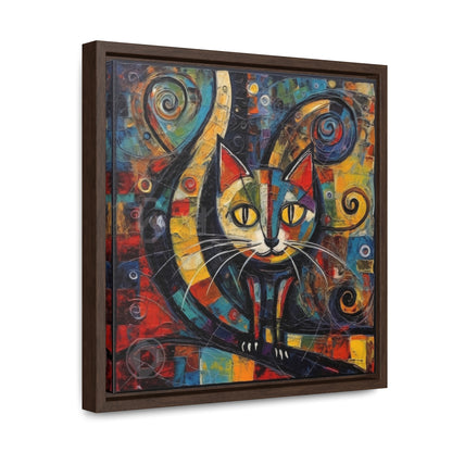 Cat 117, Gallery Canvas Wraps, Square Frame