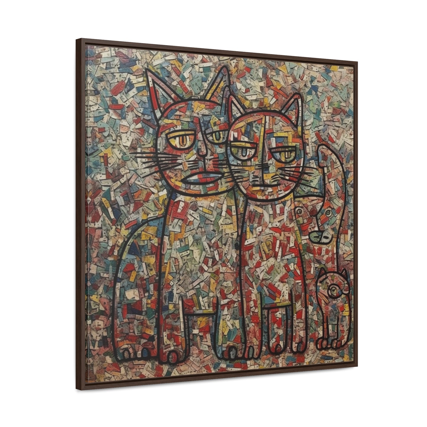 Cat 4, Gallery Canvas Wraps, Square Frame