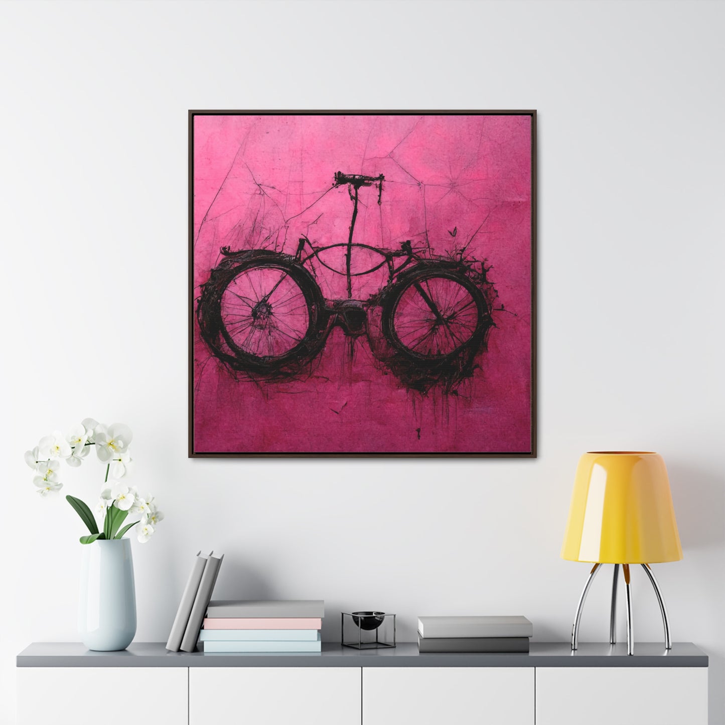 Bicycle 3, Valentinii, Gallery Canvas Wraps, Square Frame