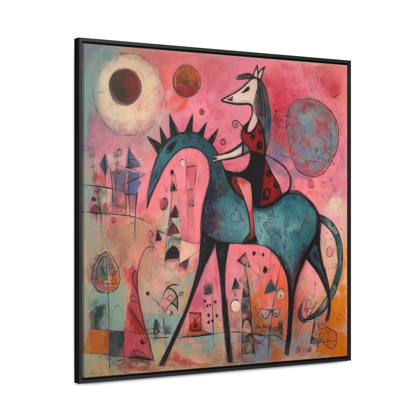 The Dreams of the Child 19, Gallery Canvas Wraps, Square Frame