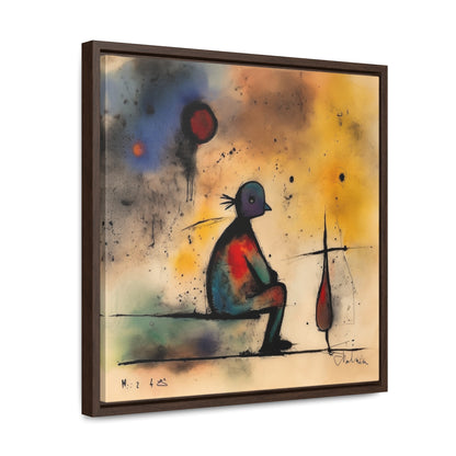 Sad Man 17, Valentinii, Gallery Canvas Wraps, Square Frame