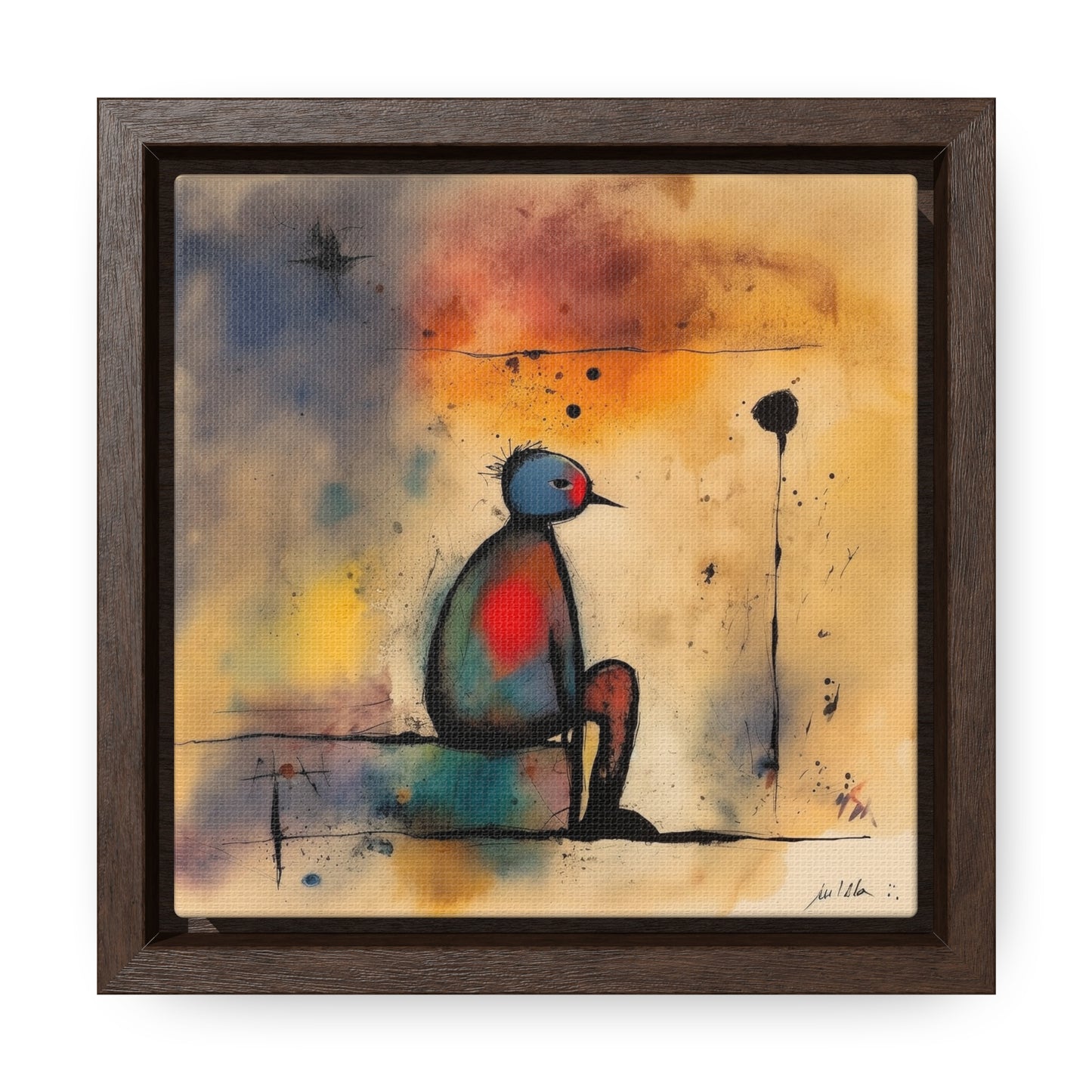 Sad Man 8, Gallery Canvas Wraps, Square Frame