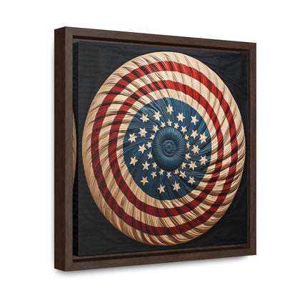 Flag 16, Gallery Canvas Wraps, Square Frame