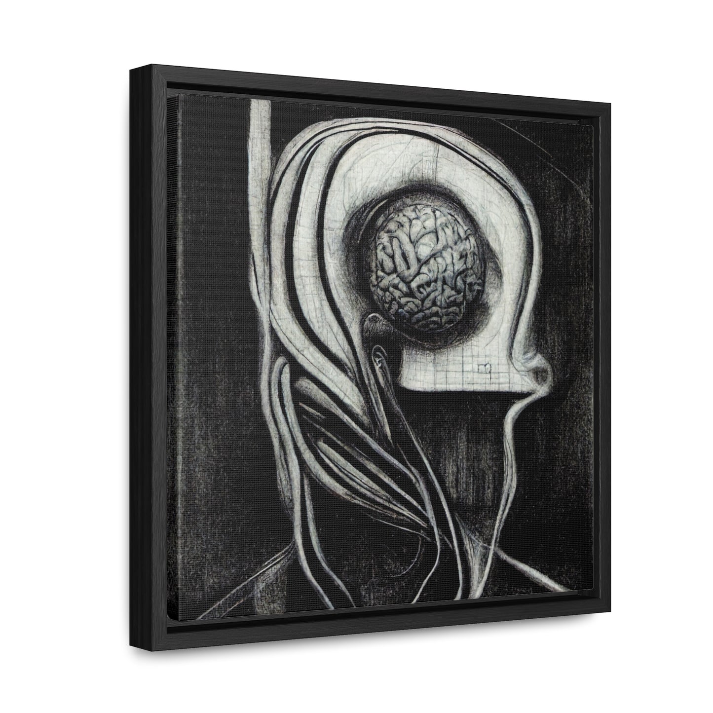 Brain 23, Valentinii, Gallery Canvas Wraps, Square Frame