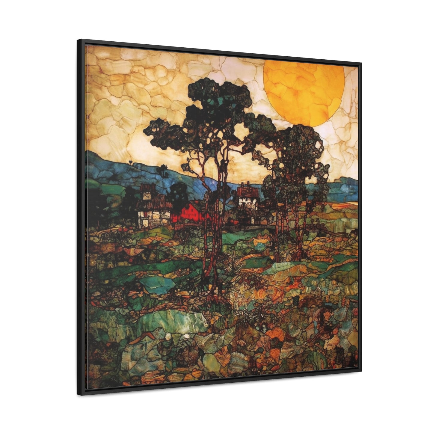 Land of the Sun 45, Valentinii, Gallery Canvas Wraps, Square Frame