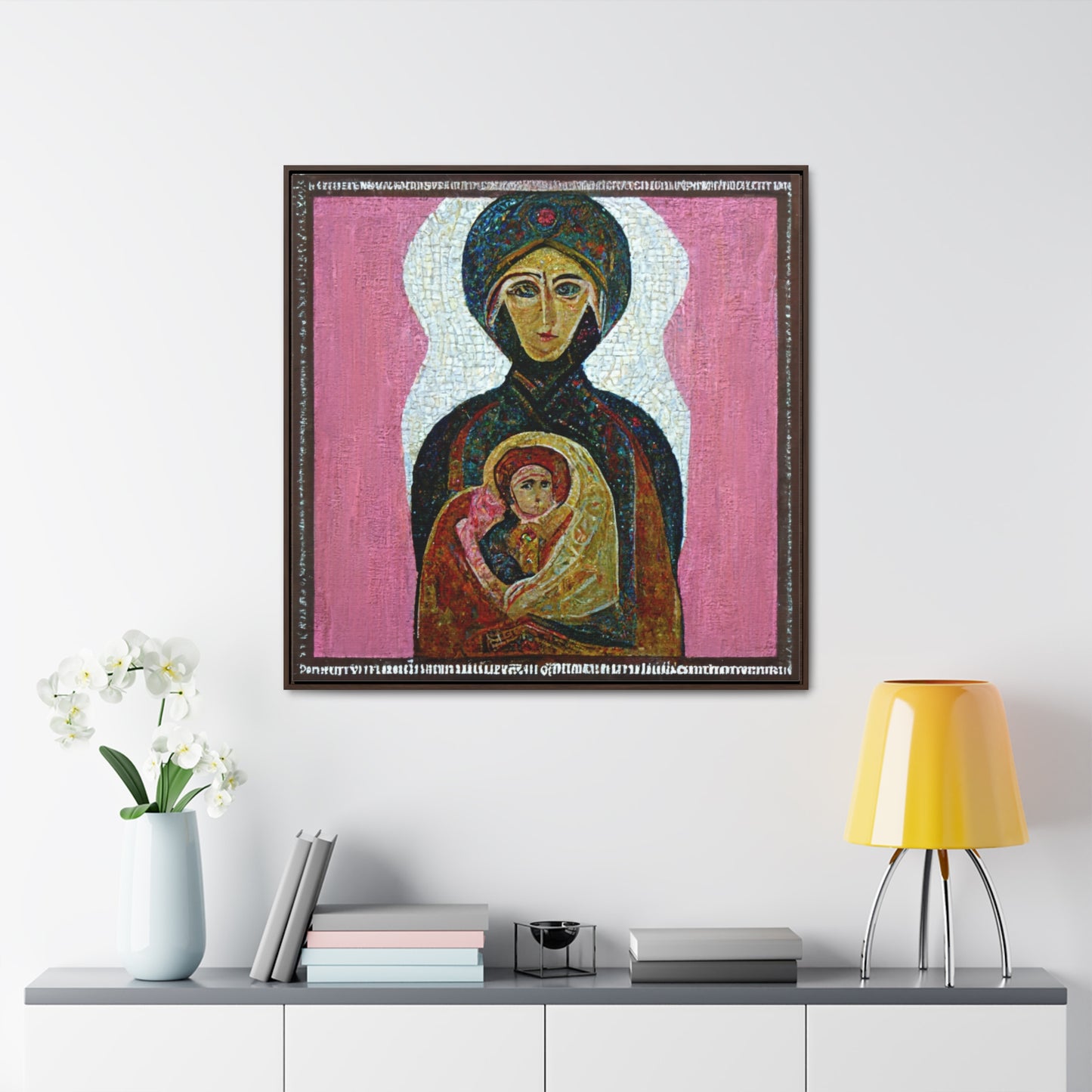 Mary and the Child 21, Valentinii, Gallery Canvas Wraps, Square Frame