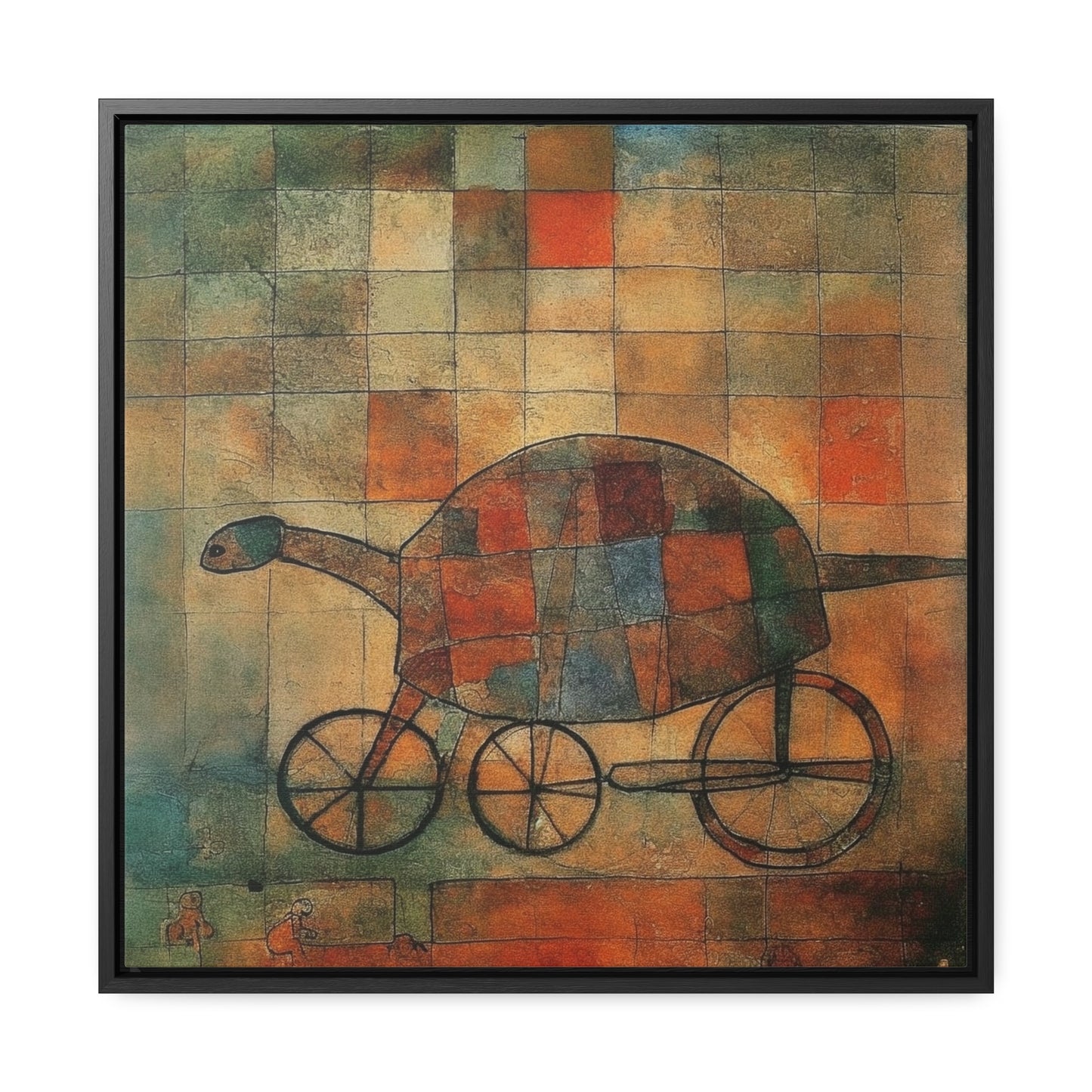 Turtle 4, Gallery Canvas Wraps, Square Frame