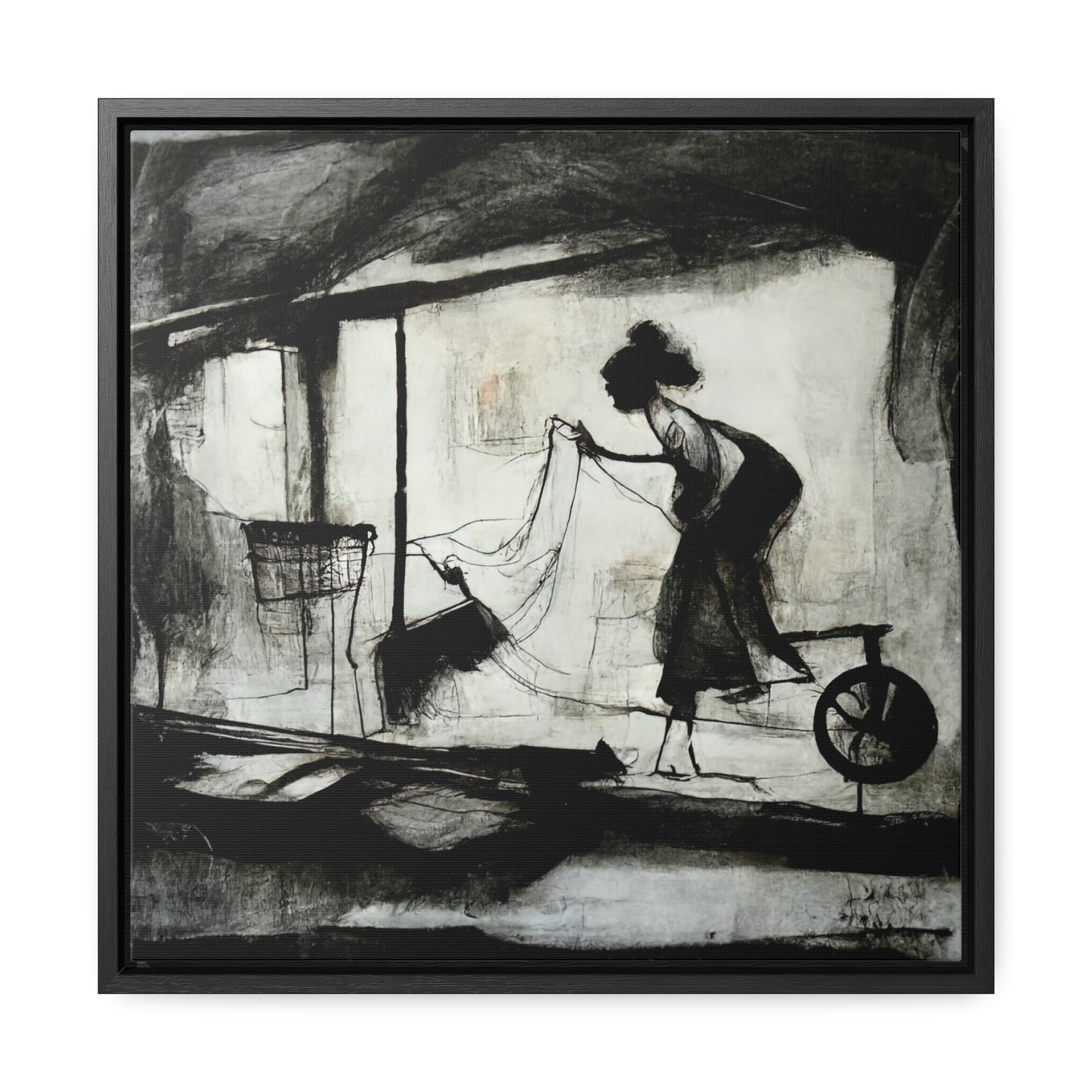 Domestic Memories 31, Valentinii, Gallery Canvas Wraps, Square Frame