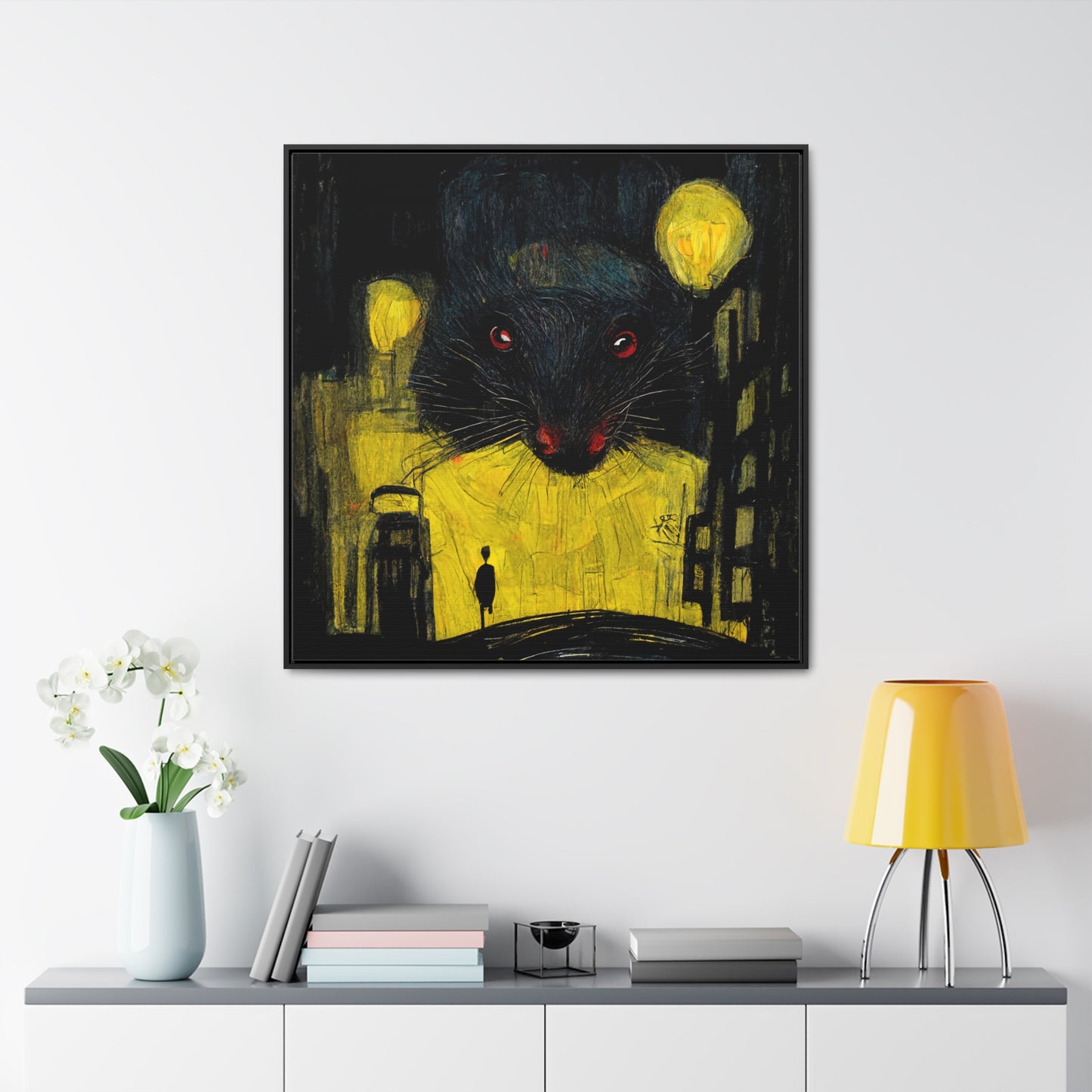 Urban Rat 8, Valentinii, Gallery Canvas Wraps, Square Frame