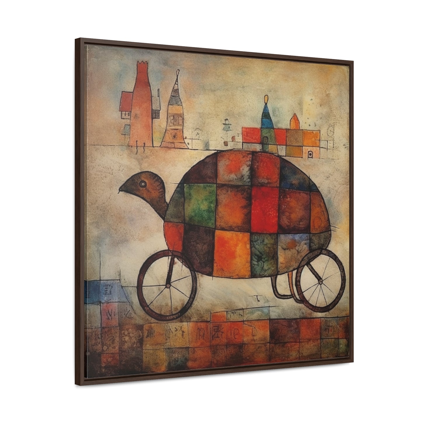 Turtle 6, Gallery Canvas Wraps, Square Frame