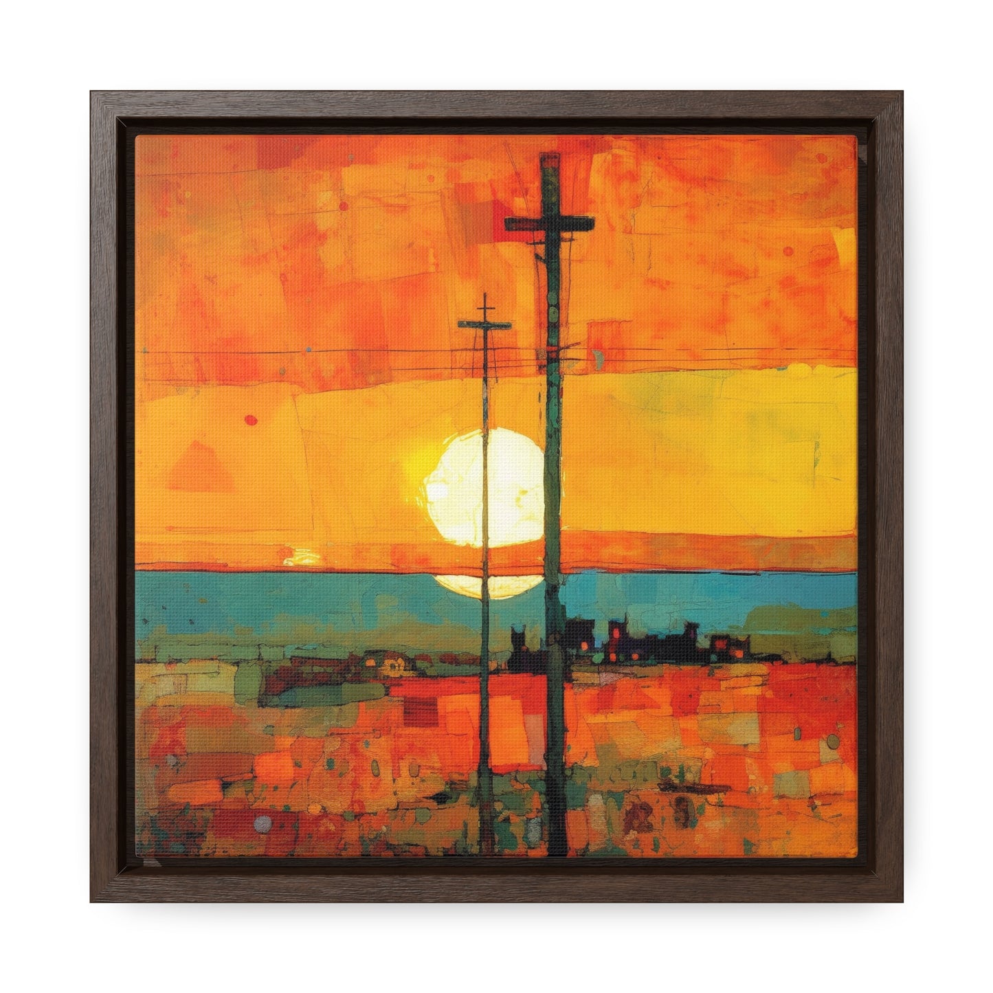 Land of the Sun 67, Valentinii, Gallery Canvas Wraps, Square Frame