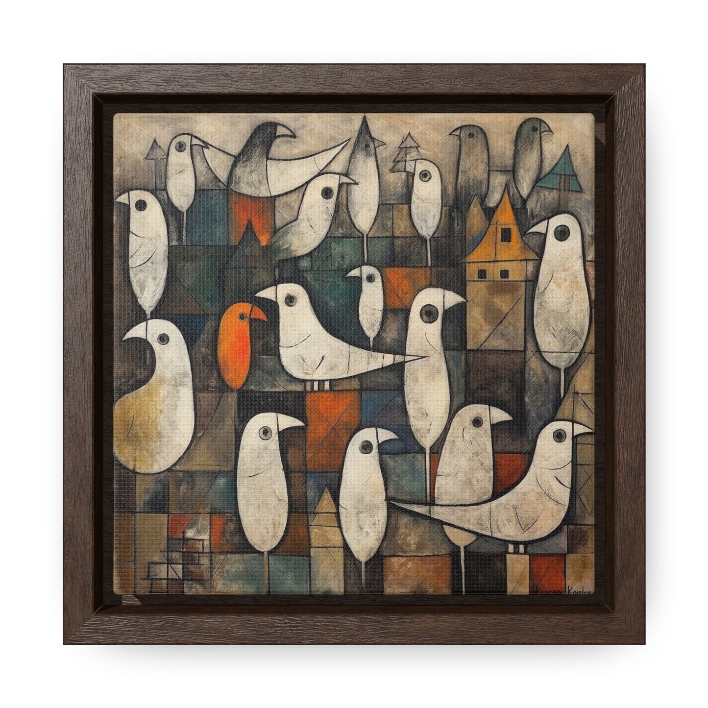 Bird 27, Gallery Canvas Wraps, Square Frame