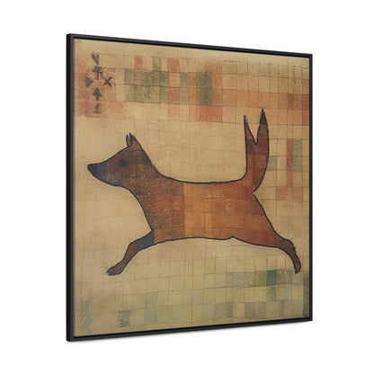 V Dog, Gallery Canvas Wraps, Square Frame