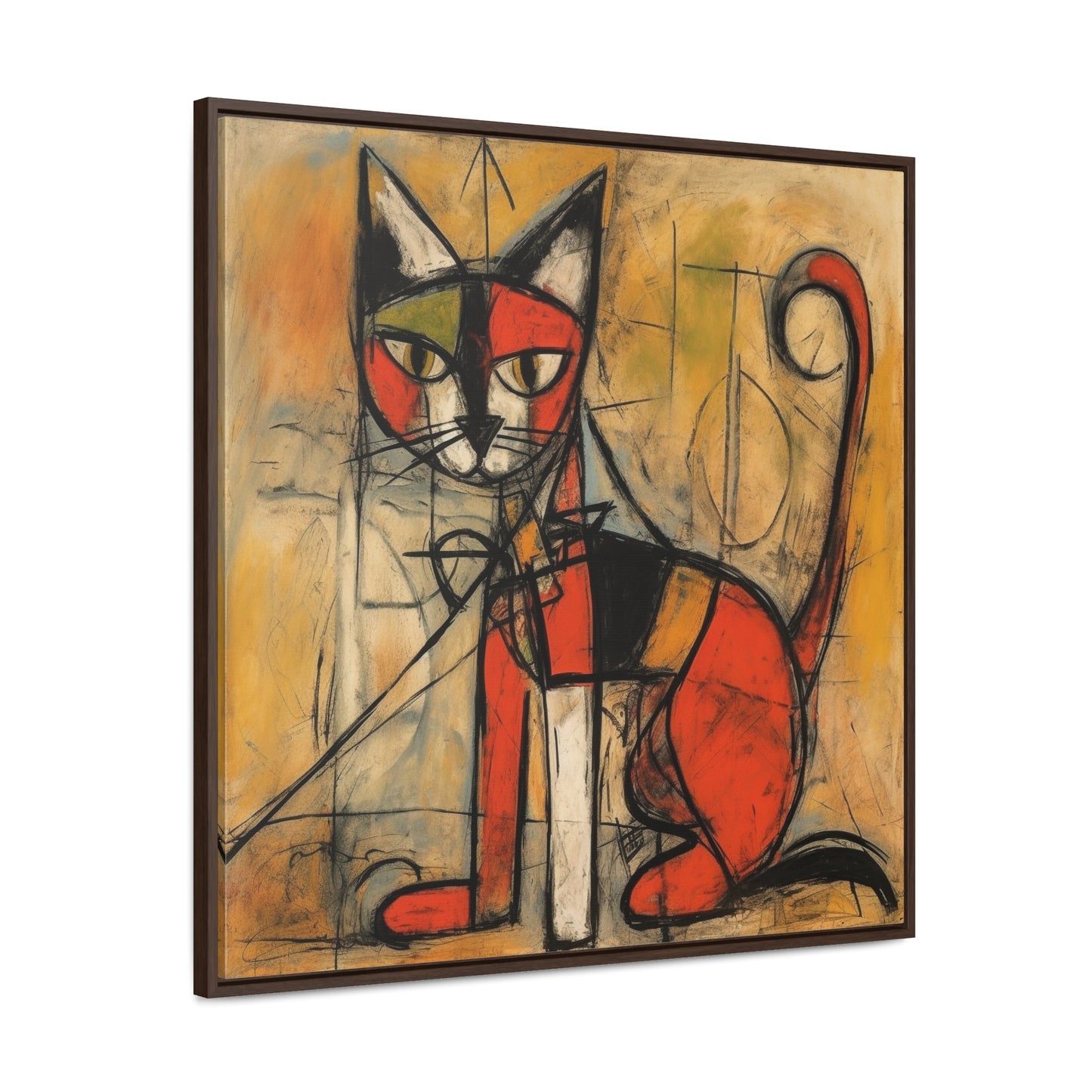 Cat 52, Gallery Canvas Wraps, Square Frame