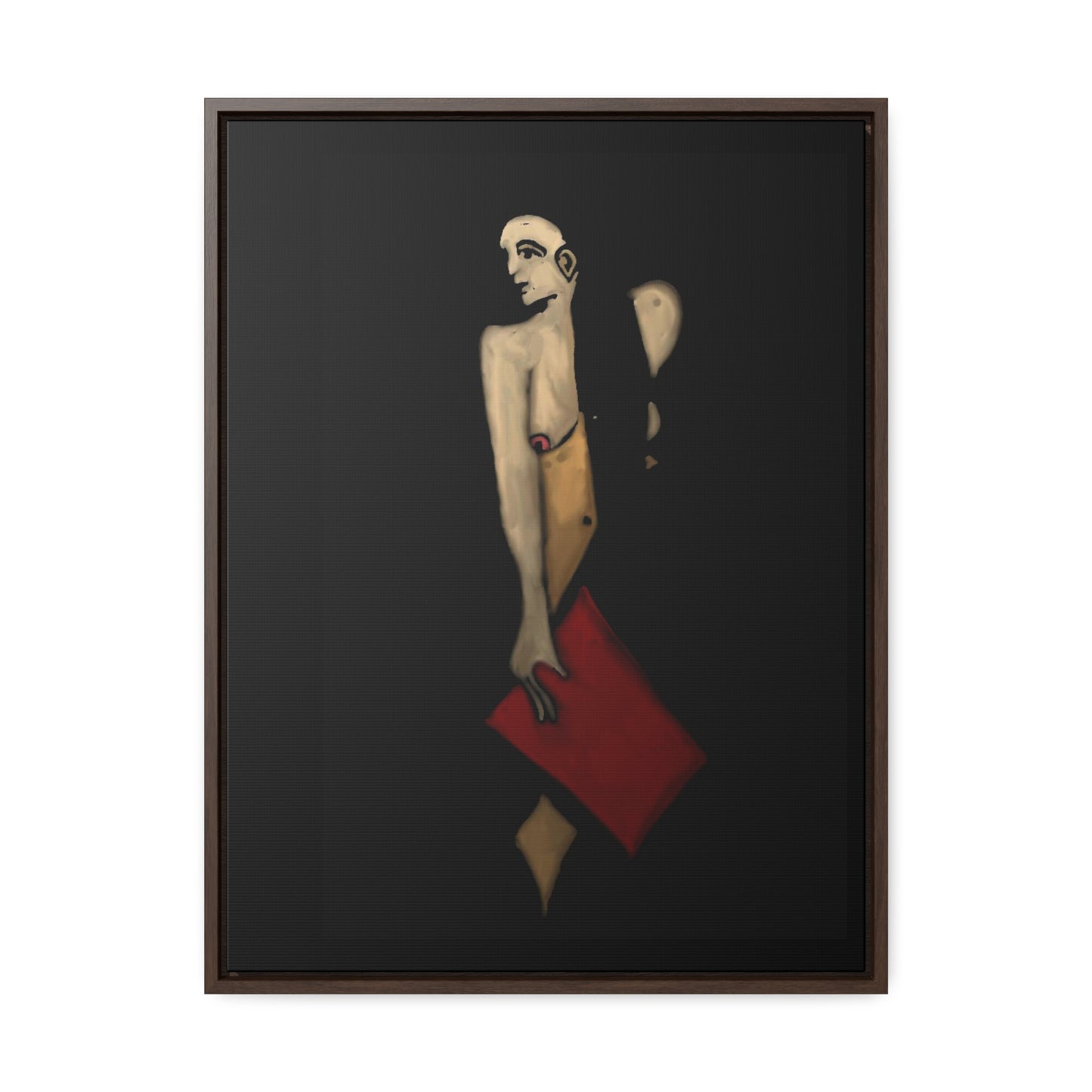 The Shadow Woman, Original Eduard Pavel, Gallery Canvas Wraps, Vertical Frame