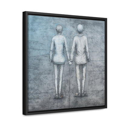 The Courage of Vulnerability, Valentinii, Gallery Canvas Wraps, Square Frame