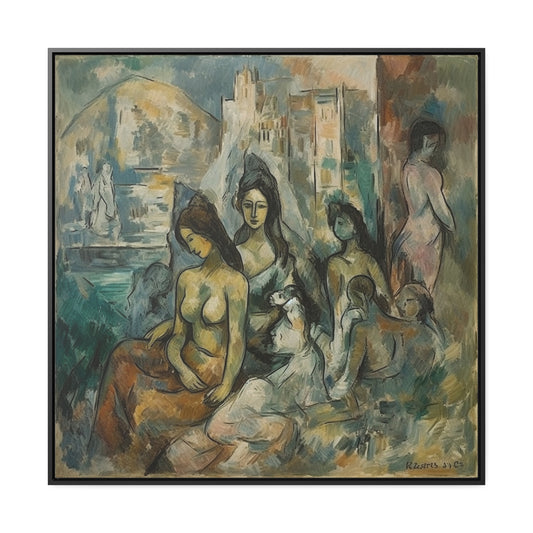 Women 9, Valentinii, Gallery Canvas Wraps, Square Frame