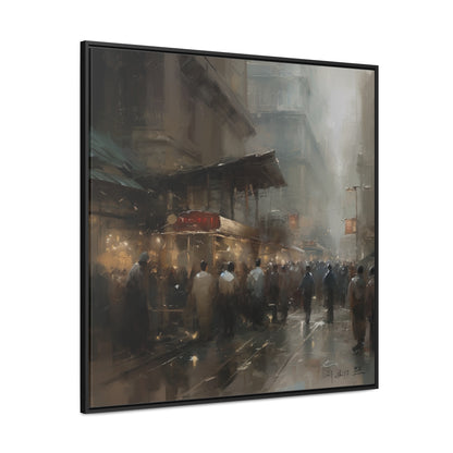 Social 5, Gallery Canvas Wraps, Square Frame