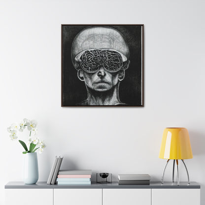 Brain 14, Valentinii, Gallery Canvas Wraps, Square Frame