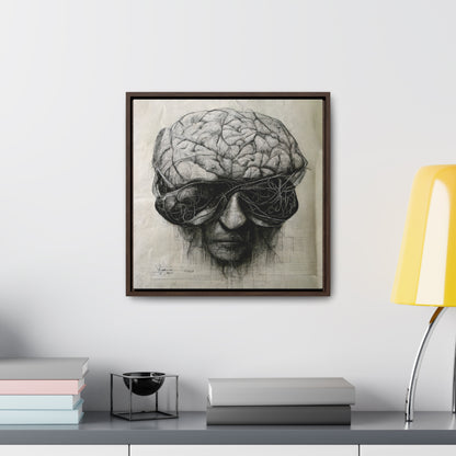 Brain 44, Valentinii, Gallery Canvas Wraps, Square Frame