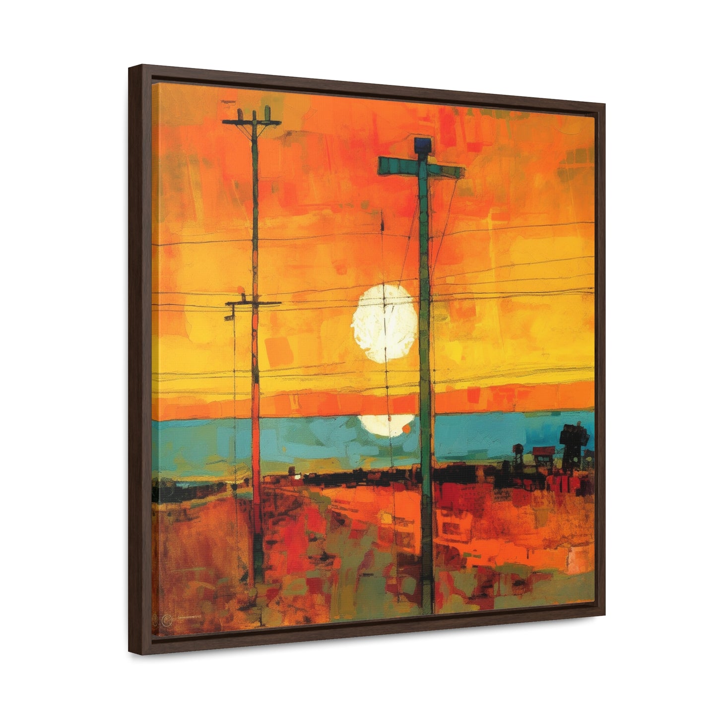 Land of the Sun 60, Valentinii, Gallery Canvas Wraps, Square Frame