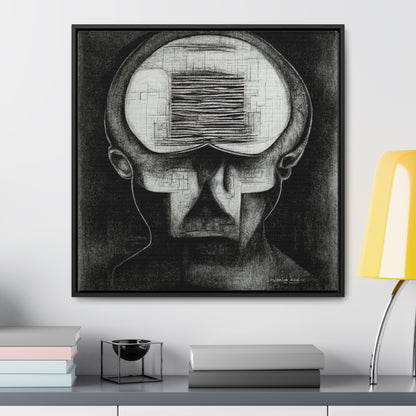 Brain 58, Valentinii, Gallery Canvas Wraps, Square Frame