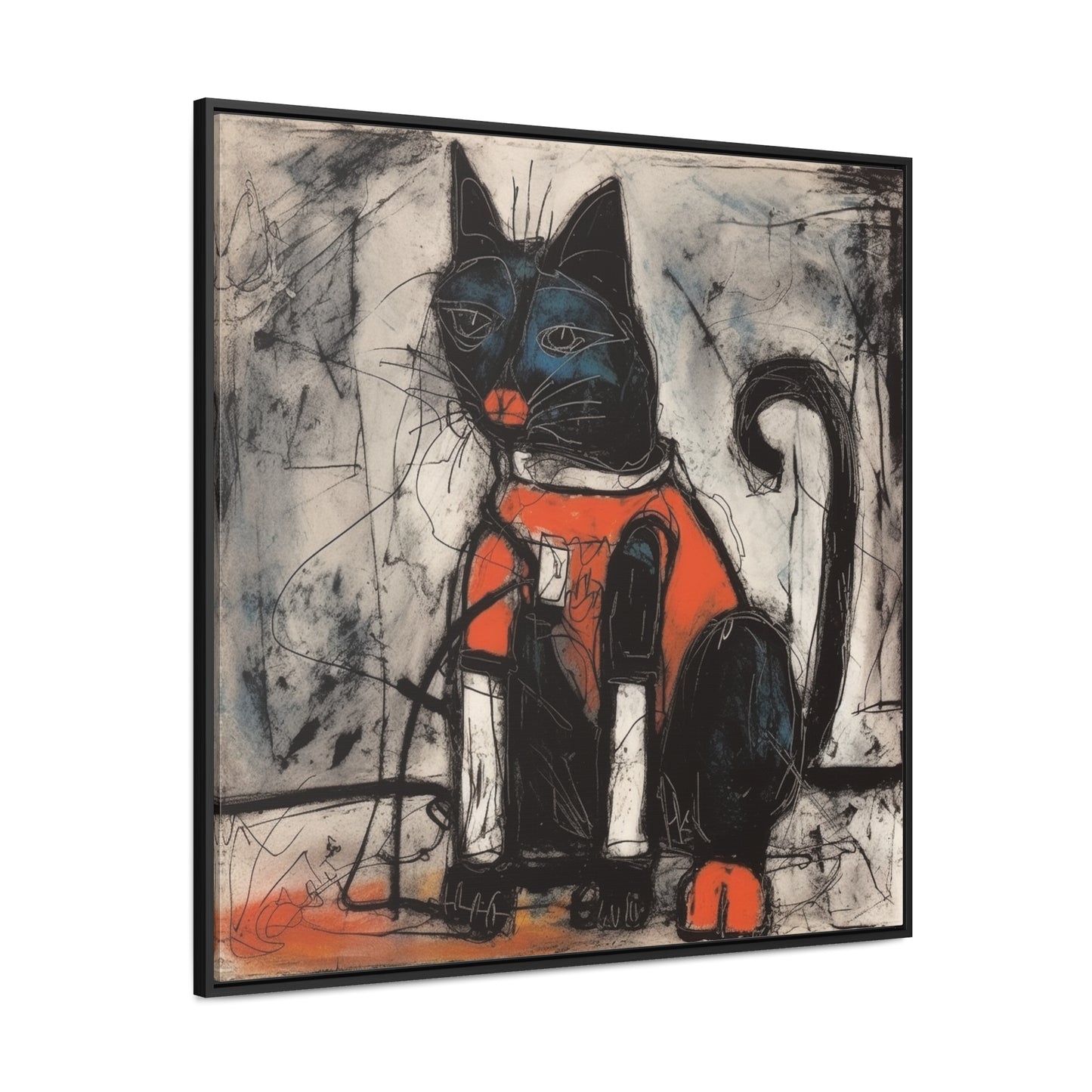 Cat 37, Gallery Canvas Wraps, Square Frame