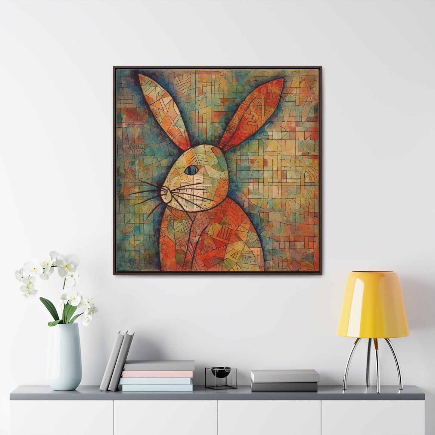 Rabbit 20, Gallery Canvas Wraps, Square Frame