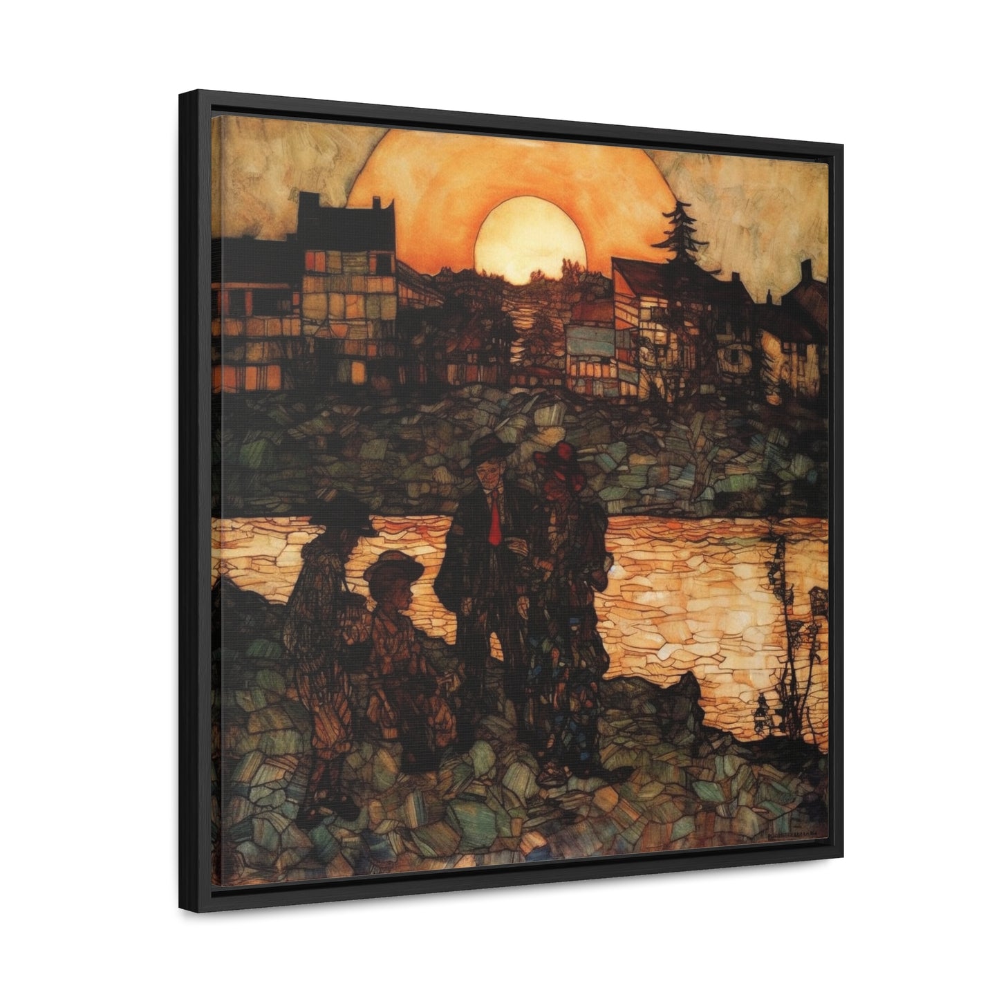 Land of the Sun 47, Valentinii, Gallery Canvas Wraps, Square Frame