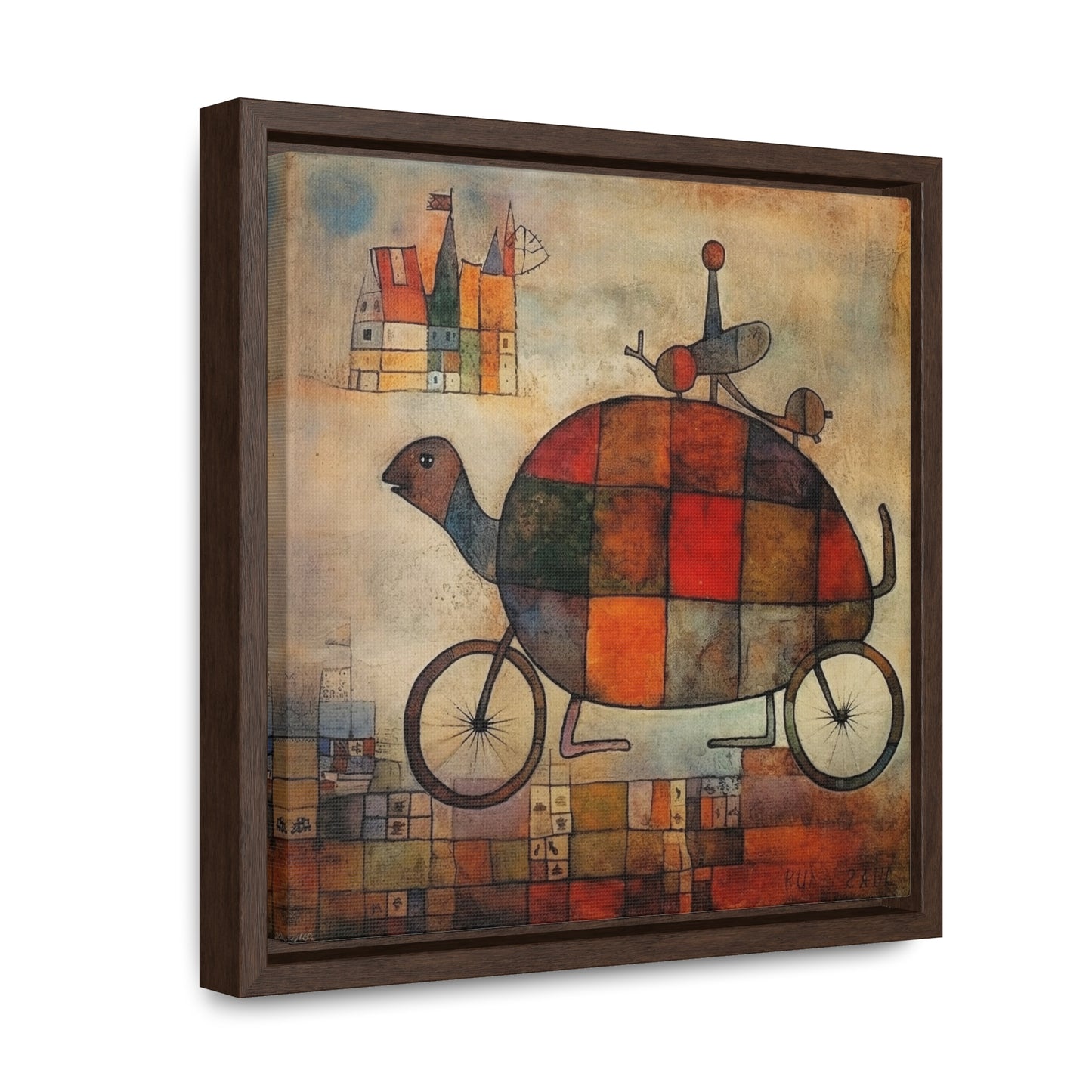 Turtle, Gallery Canvas Wraps, Square Frame