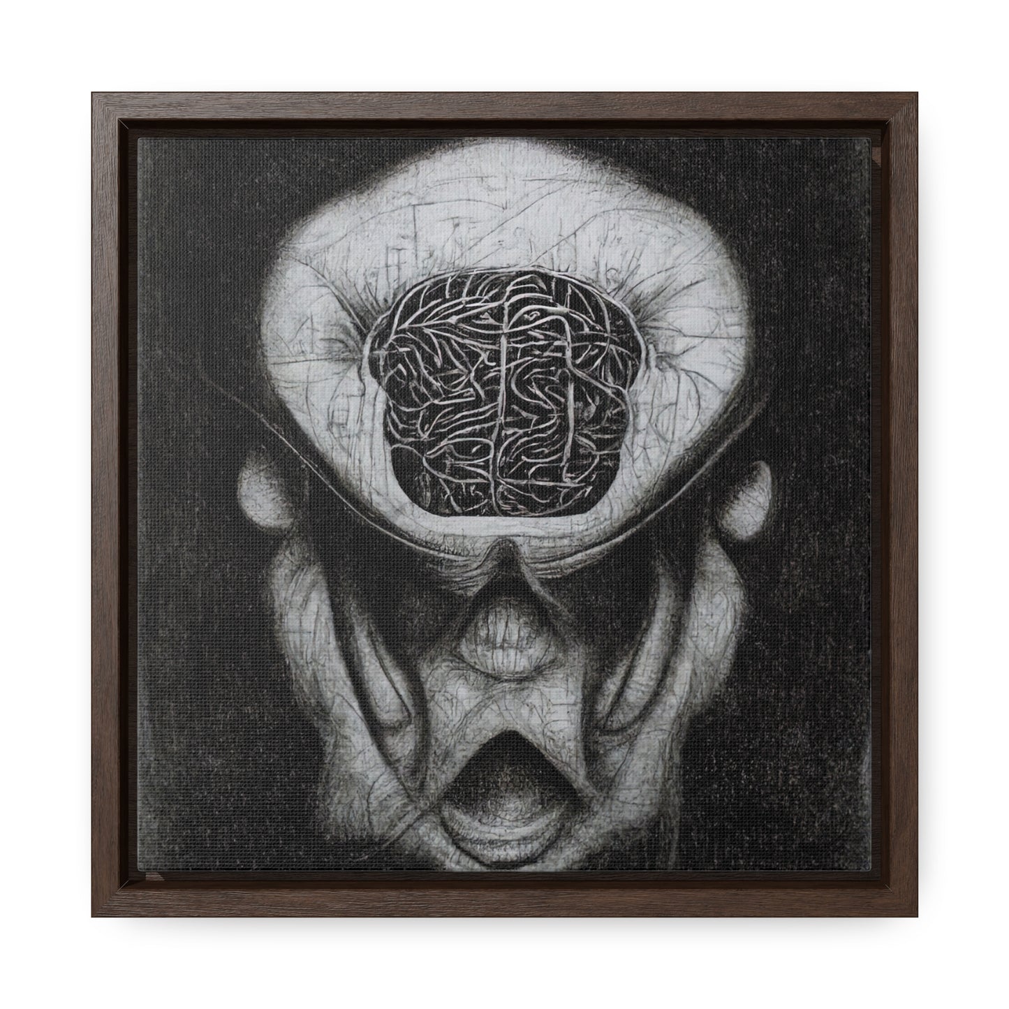 Brain 10, Valentinii, Gallery Canvas Wraps, Square Frame